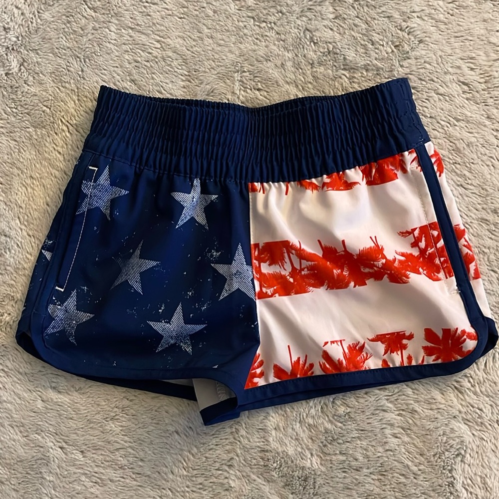 O’RAGEOUS Patriotic Sport Shorts  SZ XS  stars stripes 
Red white Blue